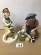 TWO ROYAL DOULTON FIGURINES ‘LITTLE JACK HORNER’ (HN3034) AND A LIMITED EDITION ‘THE HOMECOMING’ (