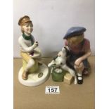 TWO ROYAL DOULTON FIGURINES ‘LITTLE JACK HORNER’ (HN3034) AND A LIMITED EDITION ‘THE HOMECOMING’ (