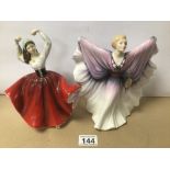 TWO ROYAL DOULTON FIGURINES ‘ISADORA’ (HN2938) AND ‘KAREN’ (HN2388)