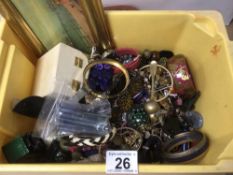 A LARGE QUANTITY OF MAINLY COSTUME JEWELLERY, SOME OF WHICH ARE VINTAGE
