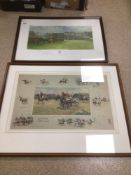 TWO FRAMED AND GLAZED PRINTS, CARPET BEATERS V BOBBERY WALLAHS 1/750 BY SNAFFLES 90 X 70 AND