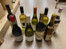 TEN SEALED BOTTLES OF MIXED ALCOHOL WITH CONTENTS, INCLUDES CHATEAU DE LA MALTROYE, 1988 AND MORE