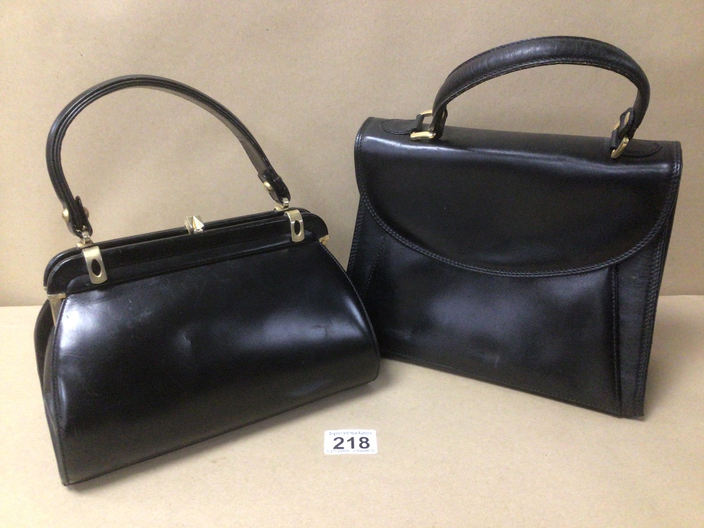 TWO VINTAGE LADIES HANDBAGS, INCLUDES ONE MARKED BALLY