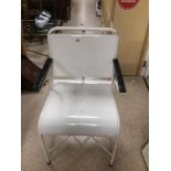 A VINTAGE 1950'S METAL DOCTORS CHAIR