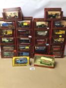 A BOXED COLLECTION OF VINTAGE MATCHBOX MODELS OF YESTERYEAR VEHICLES