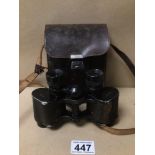 A PAIR OF VINTAGE BINOCULARS DEUTSCHES ERZEUGNIS A/F 8 X 30