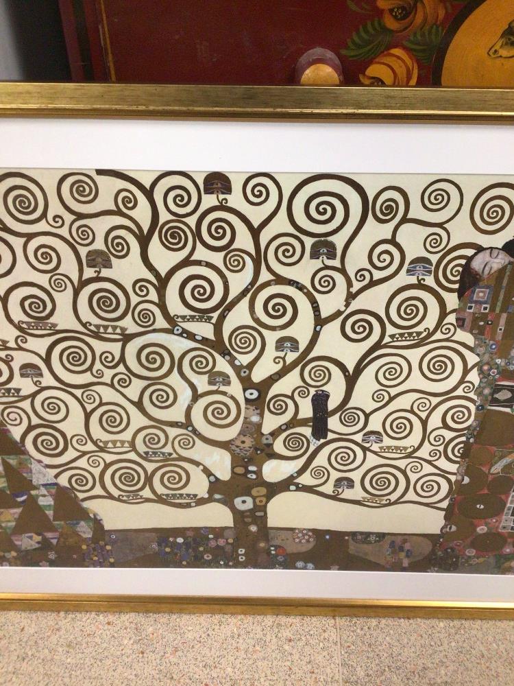 A GUSTAV KLIMT, TREE OF LIFE, 2007 PICTURE FRAMED AND GLAZED 105 X 74CM - Image 4 of 5