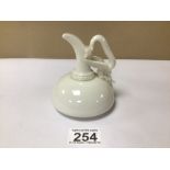 A ROYAL WORCESTER (1048) WHITE POURING JUG, 11 CM