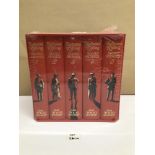 A RUDYARD KIPLING FIVE-VOLUME SHORT STORIES COLLECTION, SEALED,