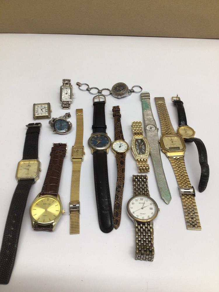 A QUANTITY OF MIXED WATCHES LADIES AND GENTLEMENS, LORUS, SEKONDA AND MORE