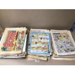 A LARGE QUANTITY OF VINTAGE COMICS 70S & 80S, 108 X BEEZER, 3 X WHIZZER, 2 X WHOOPEE, 1 X SCHOOL