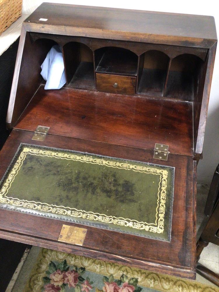 A MAHOGANY BUREAU A/F - Image 4 of 6