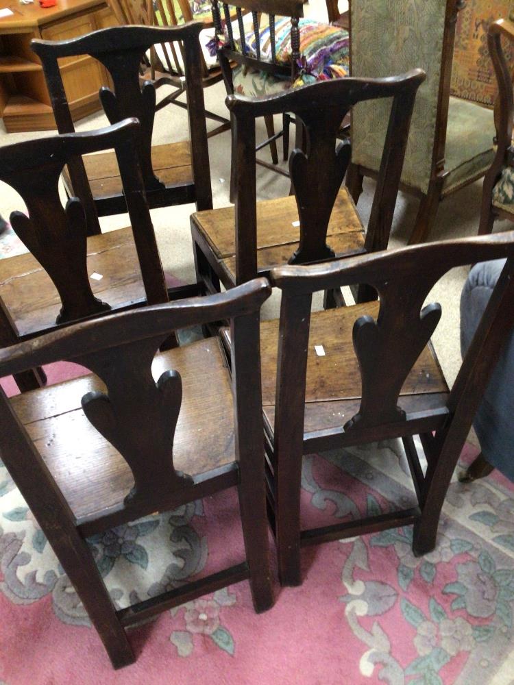 FIVE EARLY 19TH CENTURY OAK WELSH CHAIRS A/F - Image 3 of 3