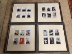 FOUR FRAMED AND GLAZED PHOTOGRAPHS AND MORE OF TITANIC AND WHITE STAR LINE, 34 X 34CM