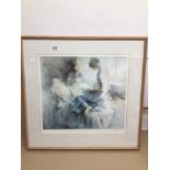 WILLEM HAENRAETS, FRAMED AND GLAZED LIMITED EDITION PRINT 147/950, 80 X 76CM