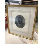 F.BACON ENGRAVING PRINT (VANITY) FRAMED AND GLAZED, 65 X 73CM