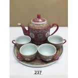 A MADE IN CHINA CERAMIC PART TEA SERVICE