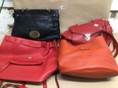 A QUANTITY OF LADIES HANDBAGS, GROUNDCOVER AND MORE