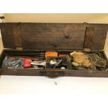 A LARGE QUANTITY OF GUNSMITH TOOLS WITH ACCESSORIES INCLUDES TWO VINTAGE WOODEN CASES