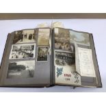 AN EARLY MILITARY ALBUM OF 19TH/20TH CENTURY PHOTOGRAPHS/POSTCARDS COMPILED BY GEORGE ARTHER RAYMENT