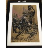 FELIKS TOPOLSKI UNFRAMED SIGNED LIMITED EDITION PRINT 164/200, 60 X 79CM