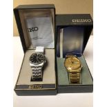 TWO BOXED SEIKO GENTS WATCHES BOTH AUTOMATICS