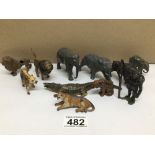 A QUANTITY OF EARLY LEAD ANIMALS, BRITAINS