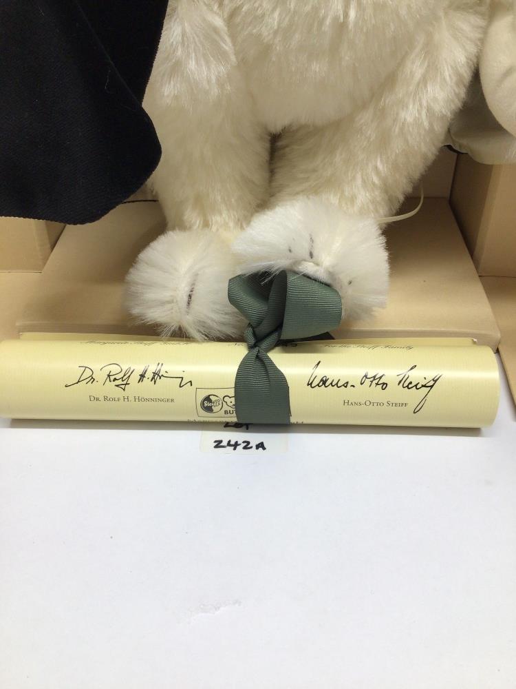 A HARRODS LIMITED EDITION OF 2,000 STEIFF EDWARDIAN OPERA BEAR IN ORIGINAL BOX (BOX IS A/F) WITH - Image 5 of 6