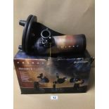 A CELESTRON COSMOS FIRST SCOPE 76 TELESCOPE IN BOX (CONTENTS UNCHECKED)