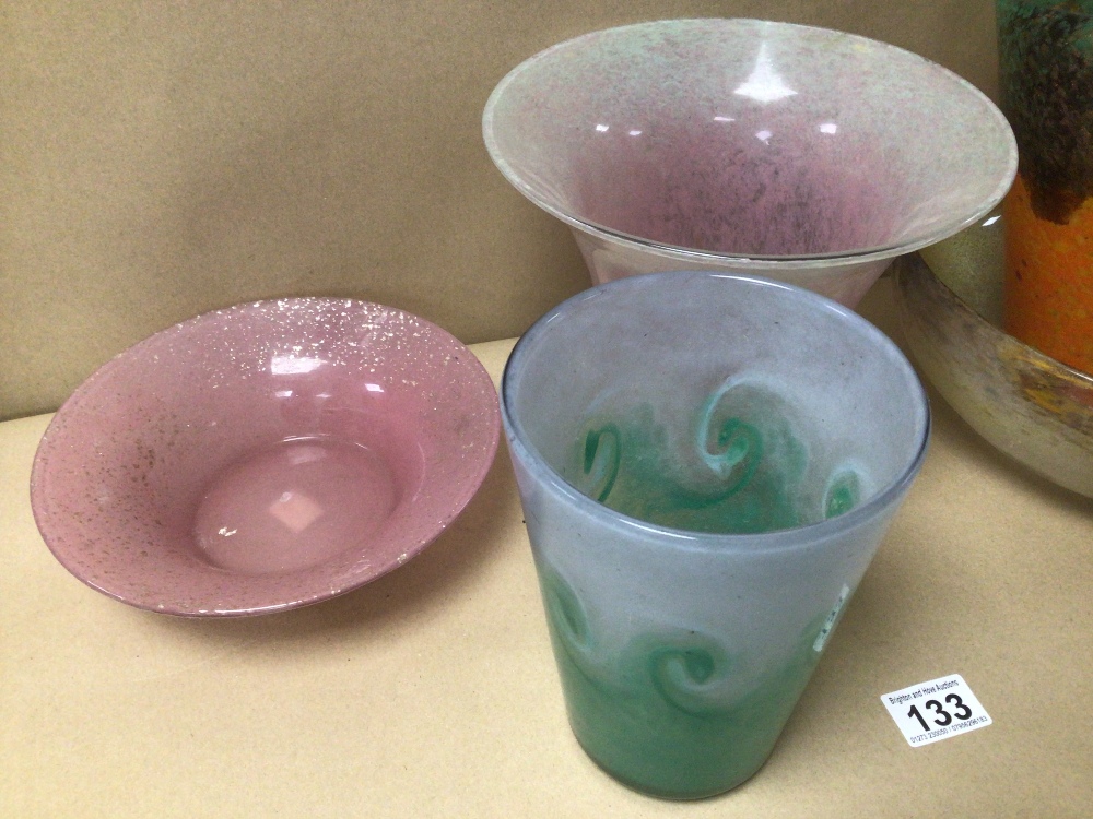 FIVE PIECES OF VASART GLASS - Image 2 of 4