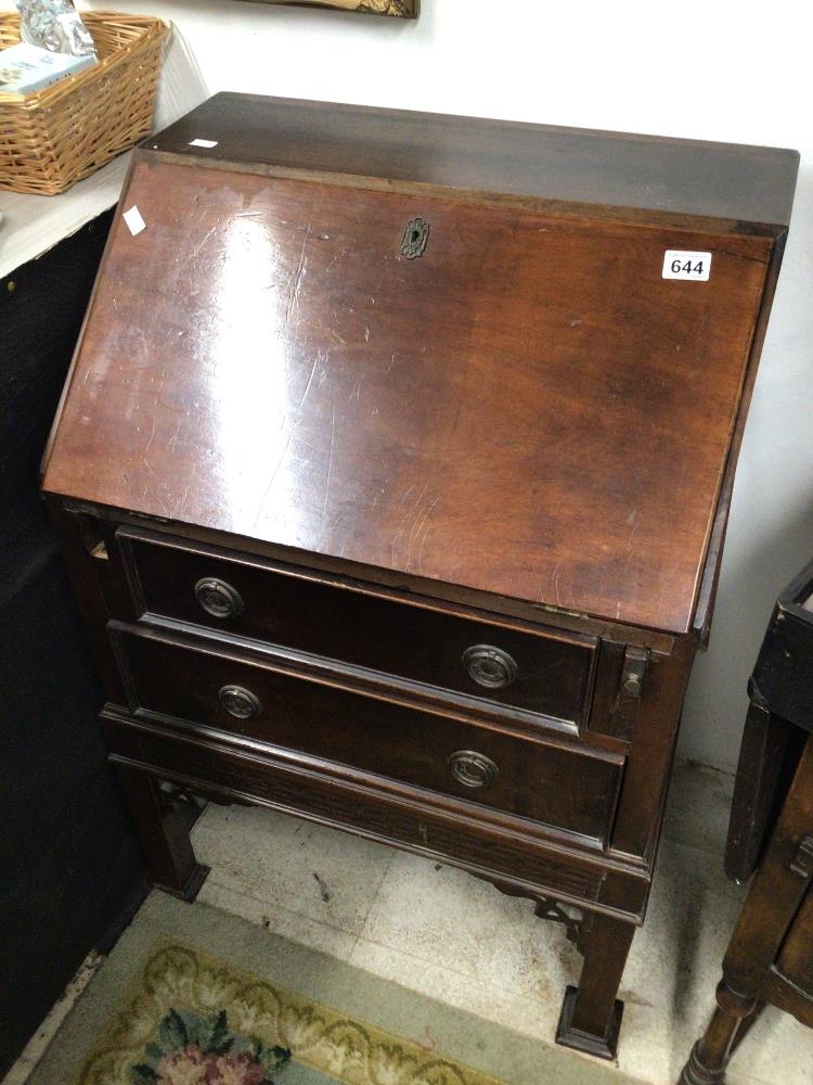 A MAHOGANY BUREAU A/F - Image 2 of 6