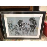 FELIKS TOPOLSKI SIGNED FRAMED AND GLAZED LIMITED EDITION PRINT 79 X 61CM