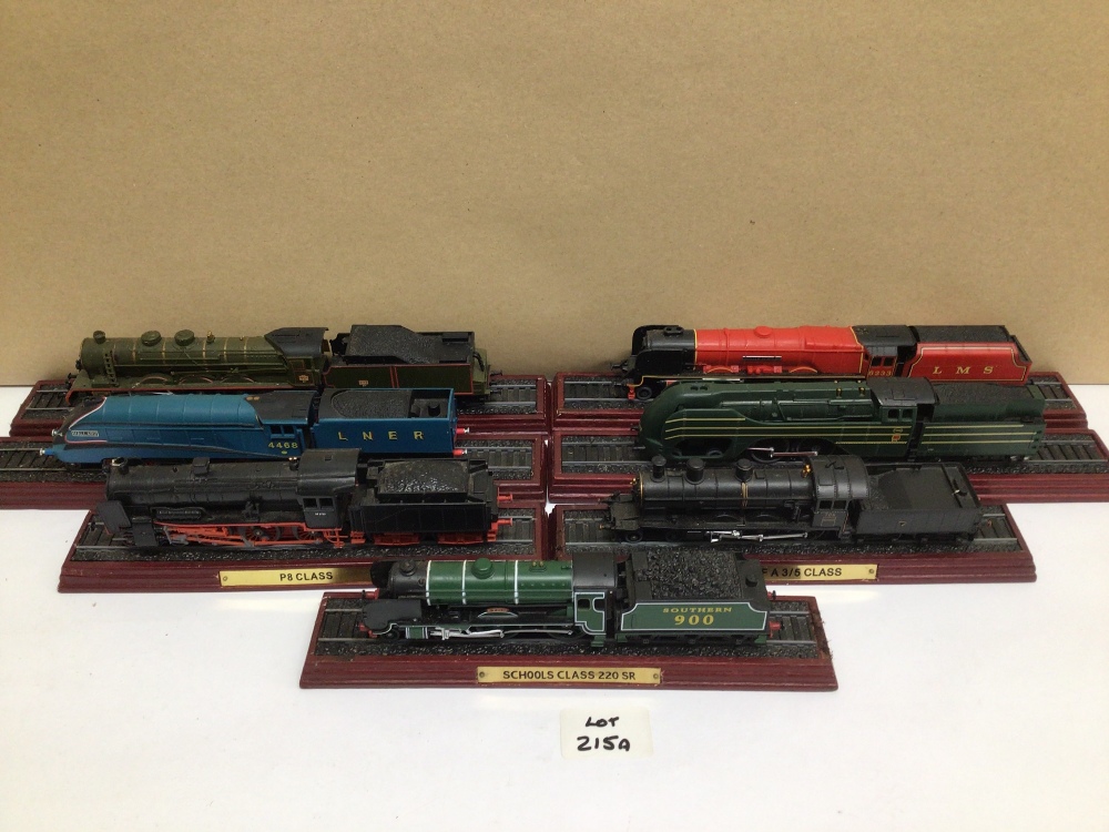 A COLLECTION OF SEVEN STATIC MODEL LOCOMOTIVE TRAINS, MALLARD, DUCHESS, AND PACIFIC - Image 2 of 6