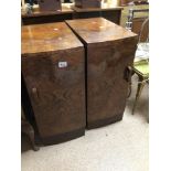 A PAIR OF VINTAGE BEDSIDE CHESTS, 69 X 3 X 50CM