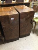 A PAIR OF VINTAGE BEDSIDE CHESTS, 69 X 3 X 50CM