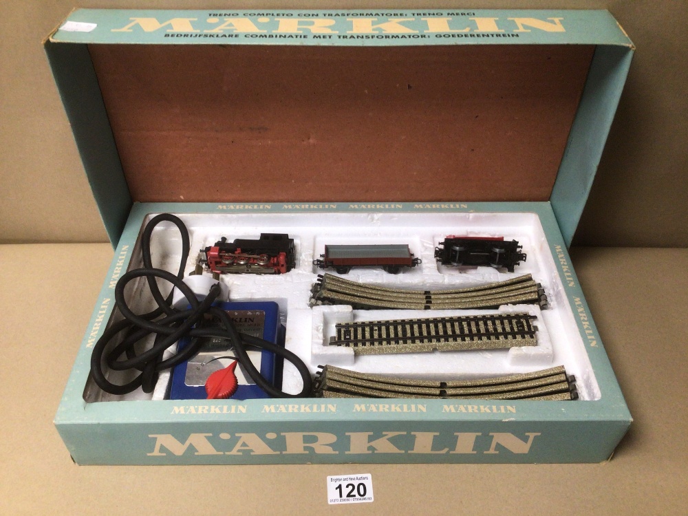 A BOXED MARKLIN TRAIN SET 1970S