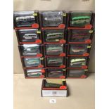 A COLLECTION OF GILBOW EXCLUSIVE FIRST EDITIONS DIE-CAST MODELS OF DOUBLE DECKER BUSES IN BOXES 1: