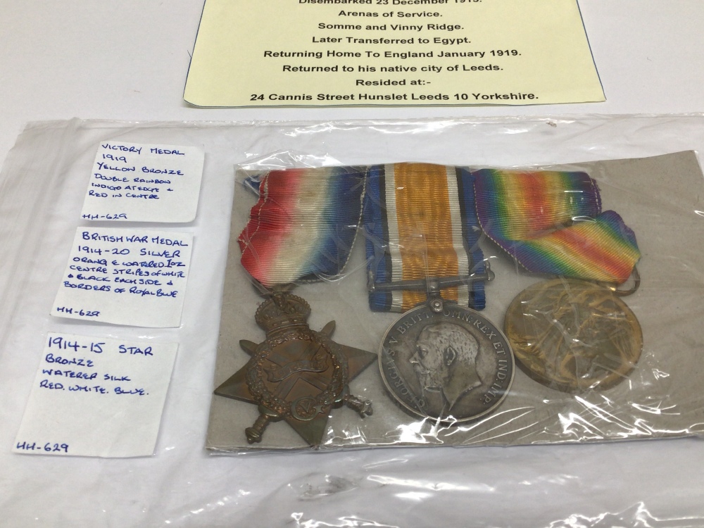 THREE WWI MEDALS PTE H.BRADLEY (83779) - Image 2 of 4