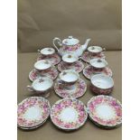 ROYAL ALBERT (SERENA) PART TEA SERVICE TWENTY-TWO PIECES