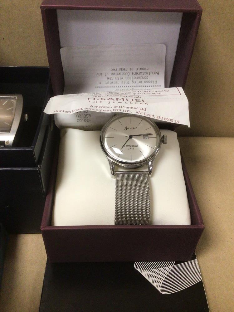 A MIX COLLECTION OF LADIES AND GENT’S WATCHES, SOME IN MATCHING BOXES, INCLUDES ACCURIST, SEKONDA - Image 4 of 7