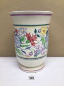 A LARGE POOLE POTTERY VASE IN FLORAL DESIGN NO. 568 IN THE BN PATTERN 30CM IN HEIGHT