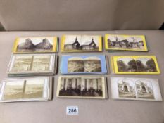 NINETY-THREE 19TH/20TH CENTURY STEREOGRAPHS, AMERICA AND EUROPE BY E AND H.T ANTMONY AND CO,