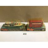 TWO BOXED DINKY TOYS (675/289) MOTOR BOAT/BUS