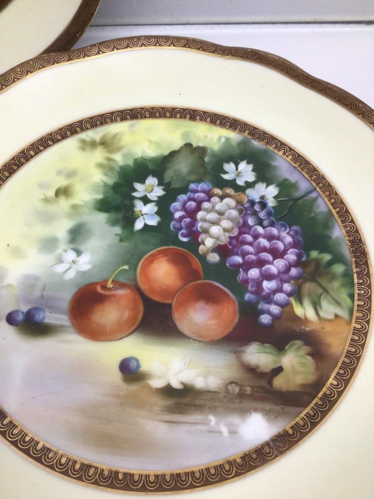 NORITAKE FIVE PIECES OF CHINA WITH FRUIT DECORATION - Image 5 of 7
