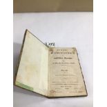 1842 GERMAN TO ENGLISH TRANSLATING BOOK, 19CM