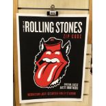 A ROLLING STONES PROMOTIONAL TOUR POSTER, 46 X 61CM