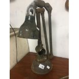 A VINTAGE INDUSTRIAL ANGLEPOISE LAMP A/F