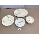 ROYAL DOULTON (THE COPPICE) FIFTEEN PIECES OF PART DINNER SERVICE