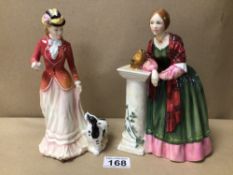 ROYAL DOULTON FIGURINES-LIMITED EDITION FLORENCE NIGHTINGALE (HN3144), AND SARAH (HN3384)