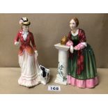 ROYAL DOULTON FIGURINES-LIMITED EDITION FLORENCE NIGHTINGALE (HN3144), AND SARAH (HN3384)